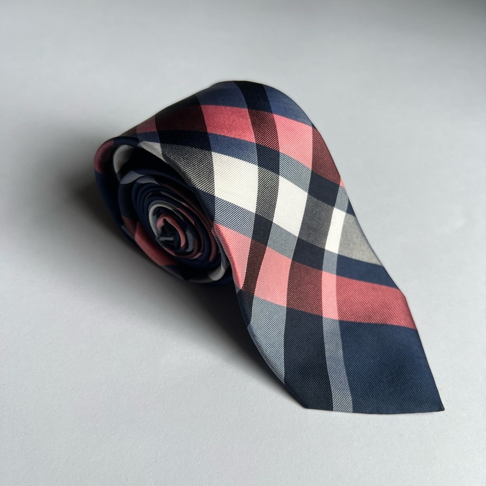 Express Plaid Pattern Silk Tie